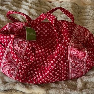Vera Bradley Small Duffel Nantucket Red
